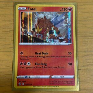 Pokémon Entei Card - SWSH05: Battle Styles (SWSH05) - #020/264 - Rare Holo - New